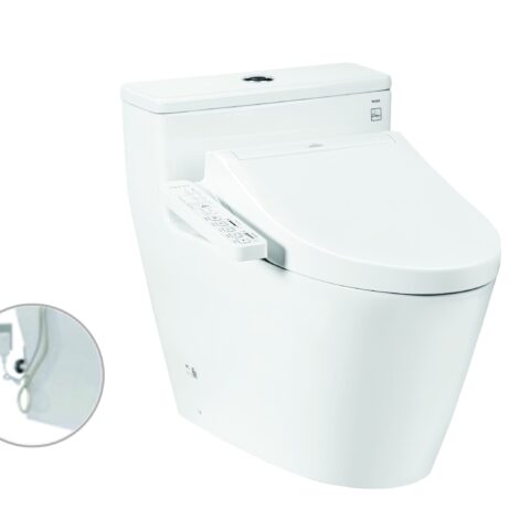 Bàn cầu 1 khối kèm nắp rửa điện tử WASHLET dòng C2 TCF23410AAA - Cái