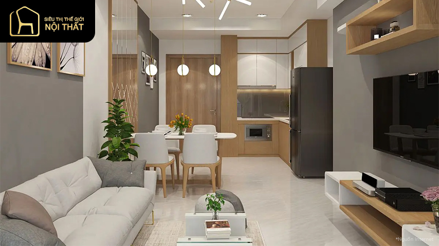 3 cách thiết kế nội thất căn hộ nhỏ (chỉ 50m2) tiết kiệm mà đẹp 1 3 cách thiết kế nội thất căn hộ nhỏ (chỉ 50m2) tiết kiệm mà đẹp