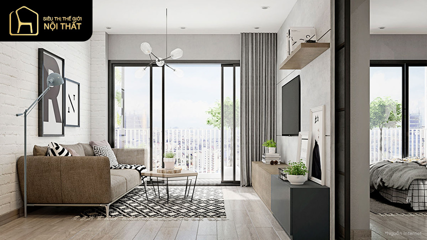 3 cách thiết kế nội thất căn hộ nhỏ (chỉ 50m2) tiết kiệm mà đẹp 5 3 cách thiết kế nội thất căn hộ nhỏ (chỉ 50m2) tiết kiệm mà đẹp