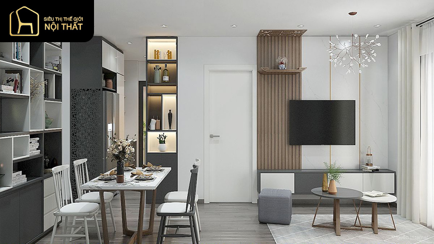 3 cách thiết kế nội thất căn hộ nhỏ (chỉ 50m2) tiết kiệm mà đẹp 7 3 cách thiết kế nội thất căn hộ nhỏ (chỉ 50m2) tiết kiệm mà đẹp