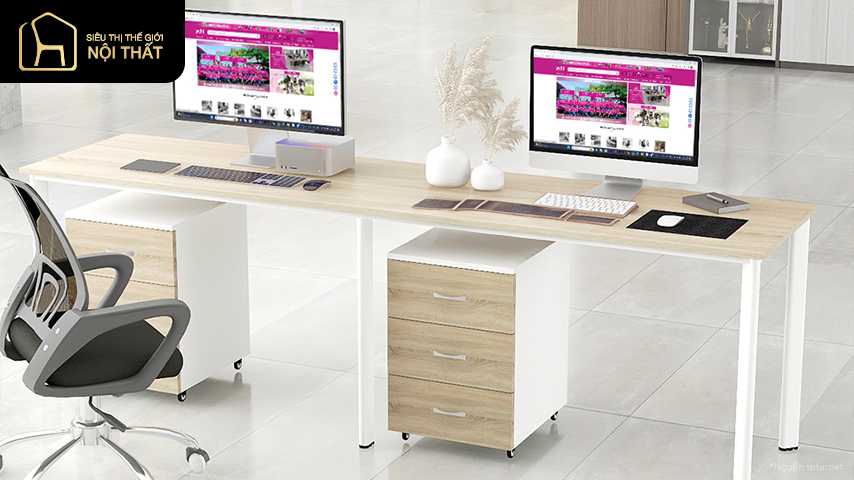 10+ mẫu thiết kế phòng làm việc cho 2 người đầy cảm hứng 11 Thiết kế phòng làm việc 2 người