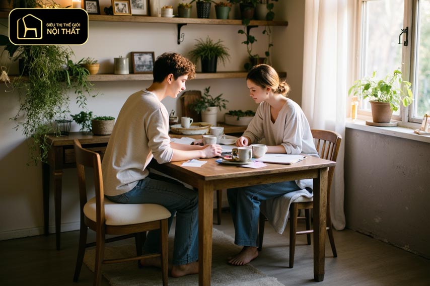 Thiết kế phòng làm việc cho 2 người