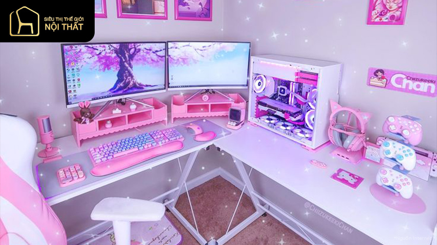 10+ mẫu thiết kế phòng làm việc cho streamer gợi mở ý tưởng 11 thiết kế phòng làm việc streamer (10)