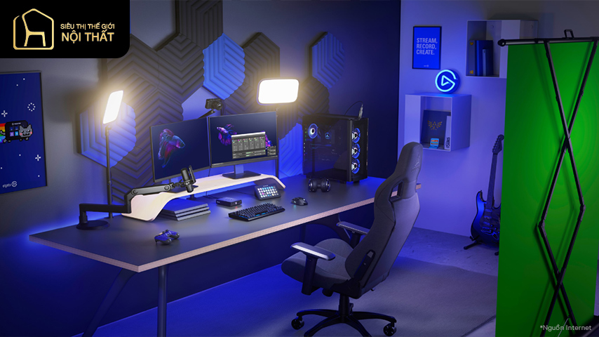 10+ mẫu thiết kế phòng làm việc cho streamer gợi mở ý tưởng 9 thiết kế phòng làm việc streamer (3)