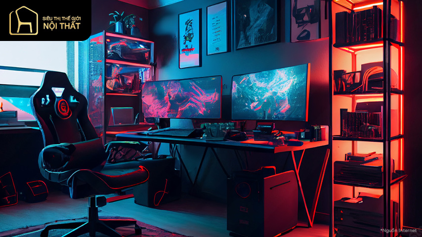 10+ mẫu thiết kế phòng làm việc cho streamer gợi mở ý tưởng 5 thiết kế phòng làm việc streamer (5)