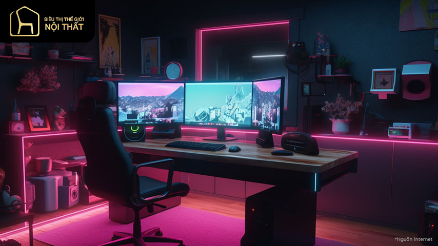 10+ mẫu thiết kế phòng làm việc cho streamer gợi mở ý tưởng 6 thiết kế phòng làm việc streamer (6)
