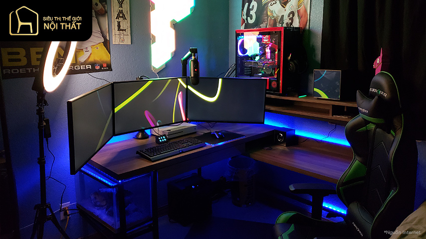 10+ mẫu thiết kế phòng làm việc cho streamer gợi mở ý tưởng 7 thiết kế phòng làm việc streamer (7)