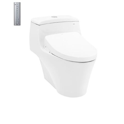 Bàn cầu một khối, kèm nắp rửa điện tử WASHLET (loại giấu dây) dòng S7 - TCF4911EZ (220V)