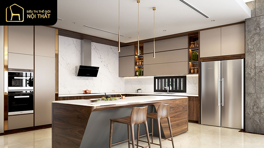 Tổng hợp những mẫu thiết kế nhà bếp hiện đại, sang trọng và tiện nghi nhất 13 Tổng hợp những mẫu thiết kế nhà bếp hiện đại, sang trọng và tiện nghi nhất
