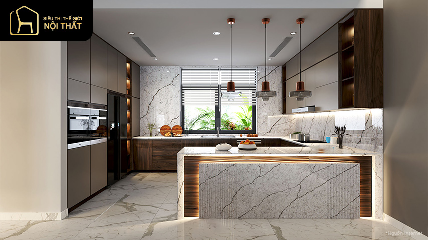 Tổng hợp những mẫu thiết kế nhà bếp hiện đại, sang trọng và tiện nghi nhất 15 Tổng hợp những mẫu thiết kế nhà bếp hiện đại, sang trọng và tiện nghi nhất