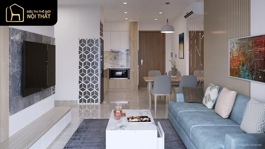 Cách thiết kế nội thất chung cư 70m2 đẹp ấn tượng 5 Cách thiết kế nội thất chung cư 70m2 đẹp ấn tượng