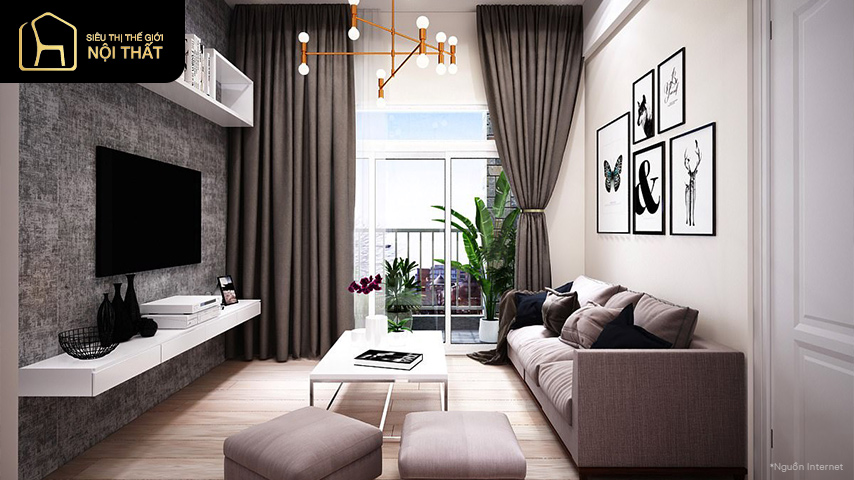 Cách thiết kế nội thất chung cư 70m2 đẹp ấn tượng 9 Cách thiết kế nội thất chung cư 70m2 đẹp ấn tượng