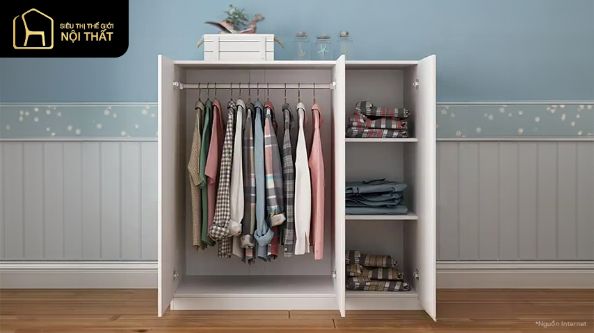 Các kích thước tủ quần áo tiêu chuẩn