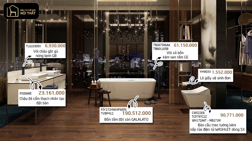 Combo thiết bị vệ sinh TOTO