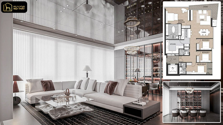 1 số mẫu bản vẽ thiết kế nội thất chung cư nhỏ đẹp 5 Mẫu thiết kế nội thất chung cư