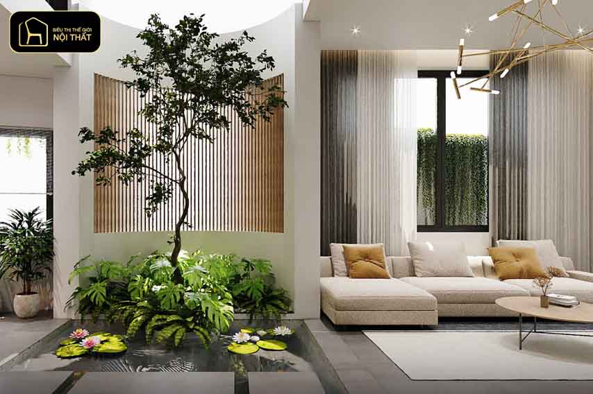 thiết kế nhà có giếng trời