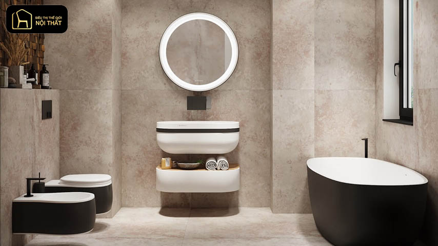 thiết kế nội thất phòng tắm 