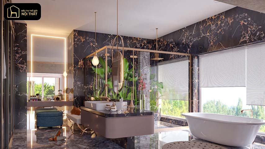 thiết kế nội thất phòng tắm 