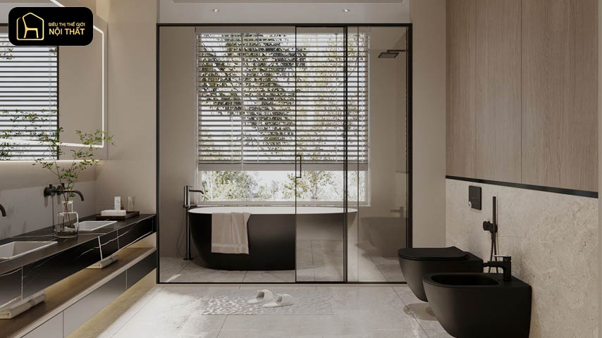 thiết kế nội thất phòng tắm 