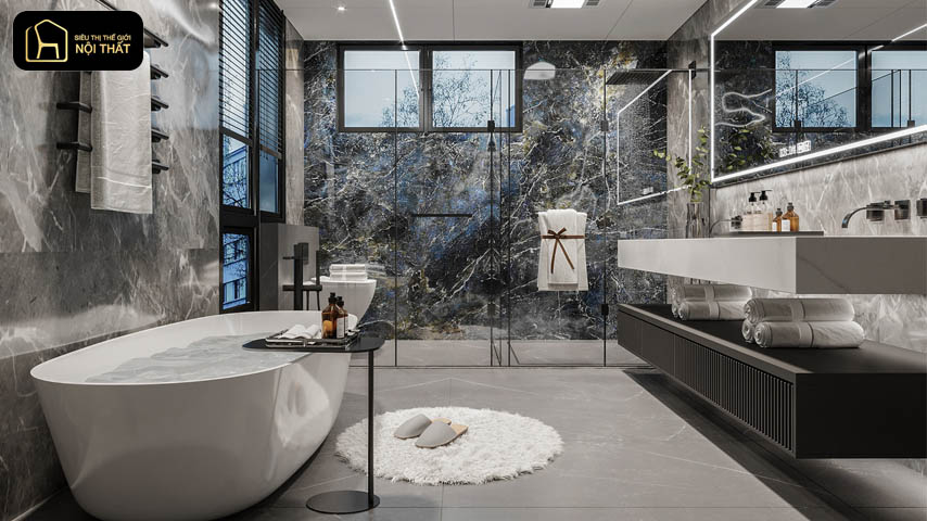 thiết kế nội thất phòng tắm 
