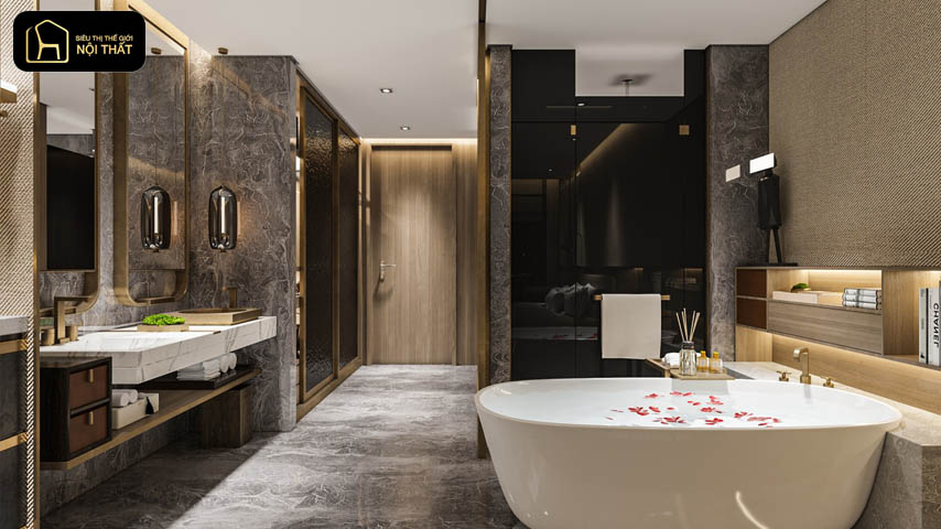 thiết kế nội thất phòng tắm 