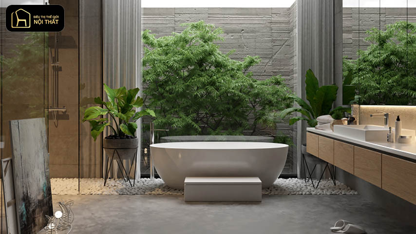 Thiết kế nội thất phòng tắm Eco