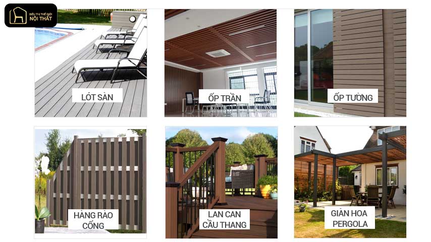 Ứng dụng của gỗ nhựa Composite