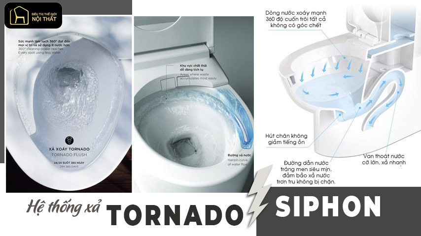 Hệ thống xả Siphon và Tornado