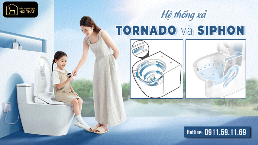 Hệ thống xả Siphon và Tornado