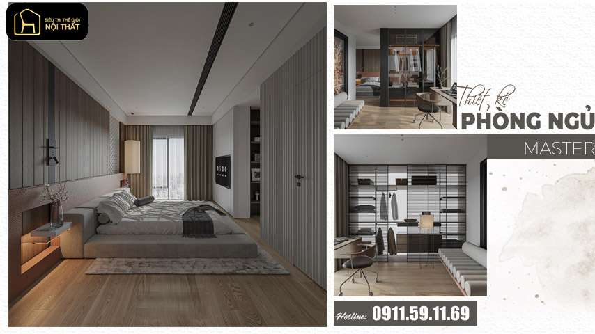 Thiết kế phòng ngủ master