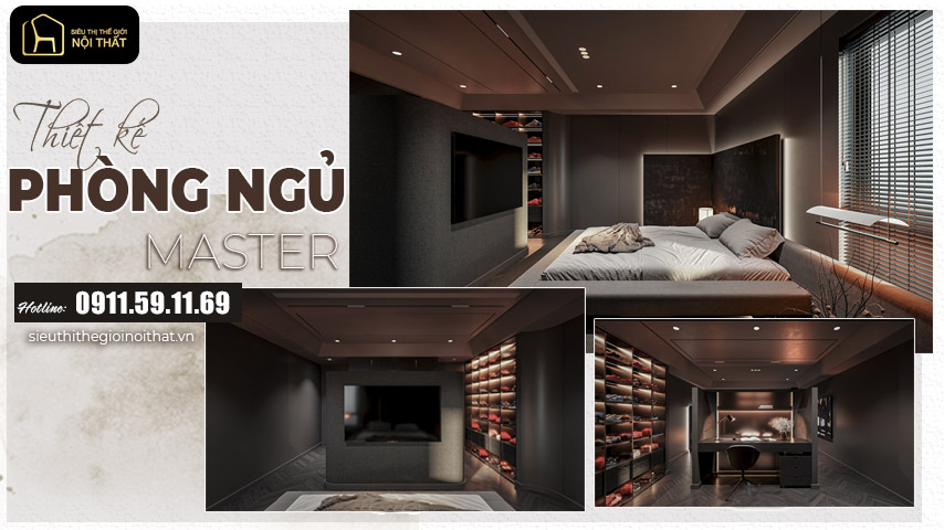 Thiết kế phòng ngủ master