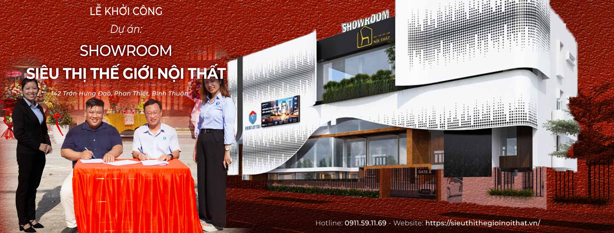 lễ khởi công showroom nội thất
