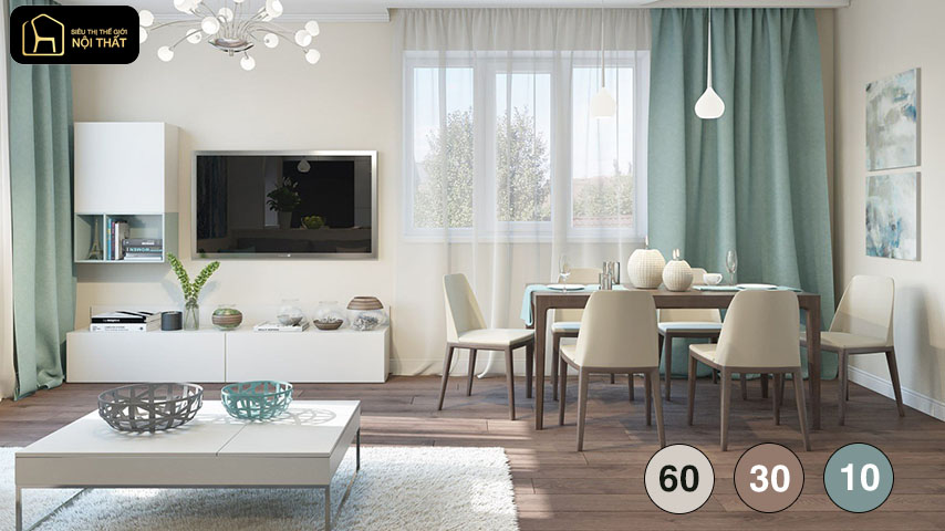 6 nguyên tắc phối màu trong thiết kế nội thất 5 Nguyên tắc phối màu trong thiết kế nội thất