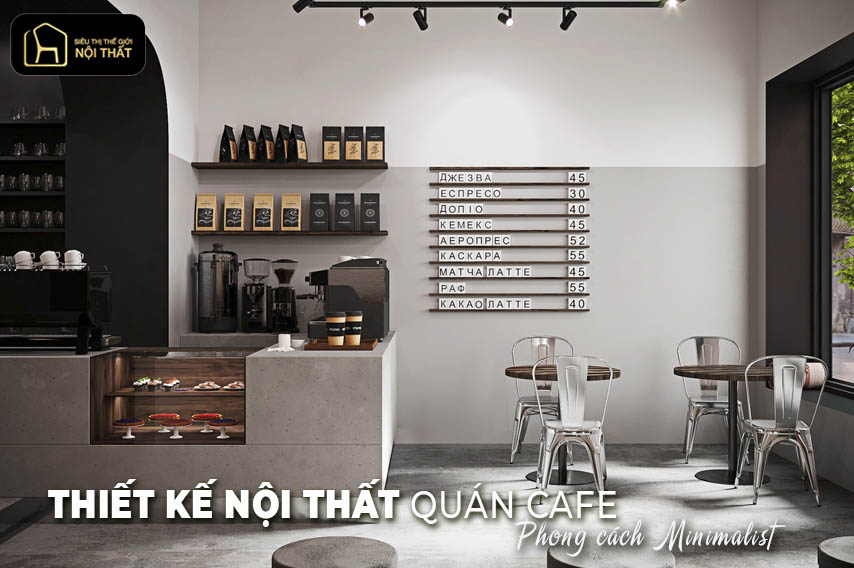 thiết kế nội thất quán cafe đẹp