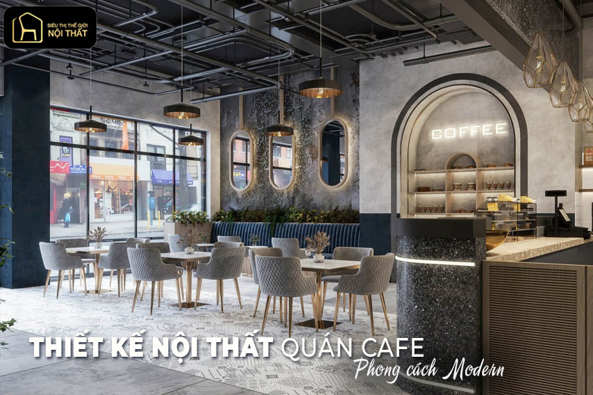 thiết kế nội thất quán cafe đẹp