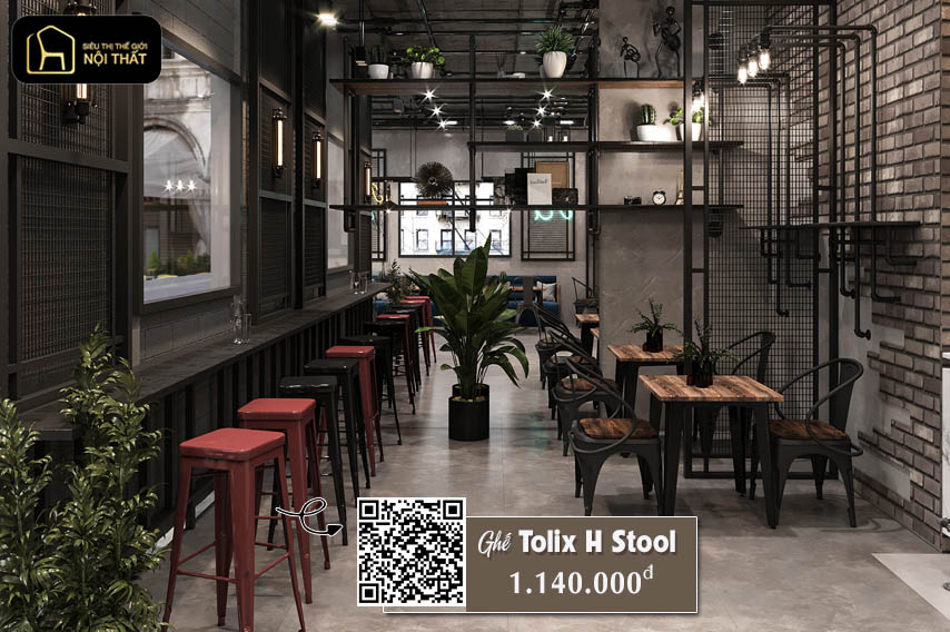 thiết kế nội thất quán cafe đẹp