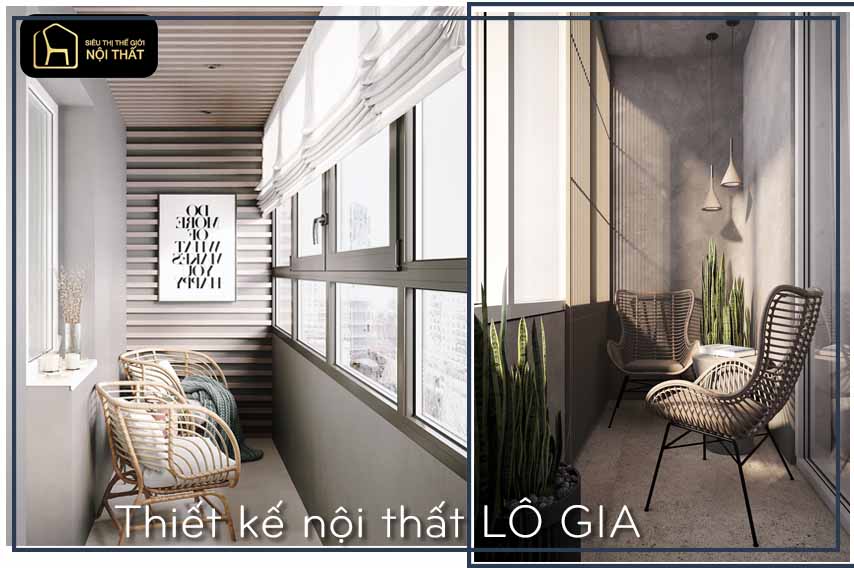 Thiết kế nội thất Lô gia và ban công - Giống và khác nhau 19 Thiết kế nội thất ban công và lô gia