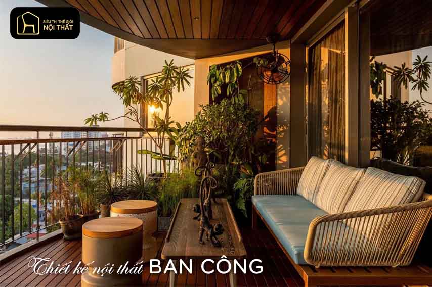 Thiết kế nội thất Lô gia và ban công - Giống và khác nhau 2 Thiết kế nội thất ban công và lô gia