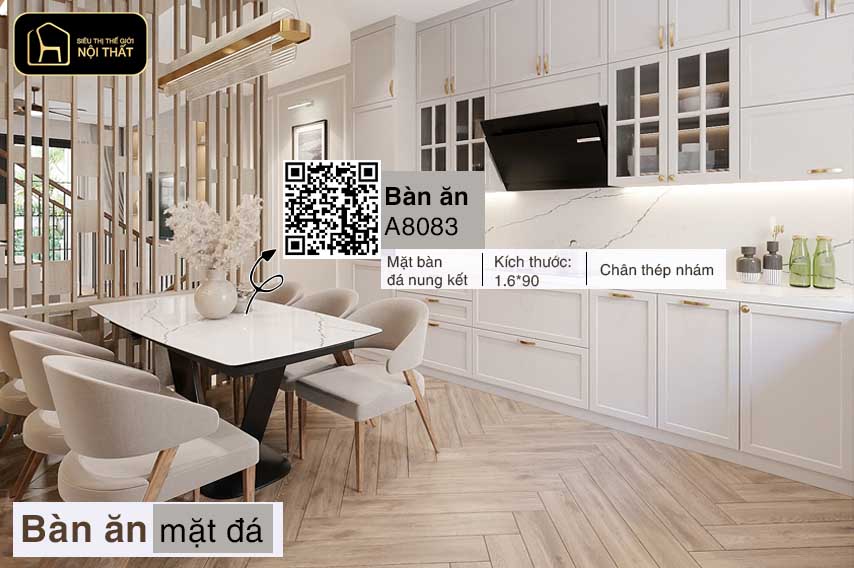 Nên mua bàn ăn mặt đá hay mặt gỗ