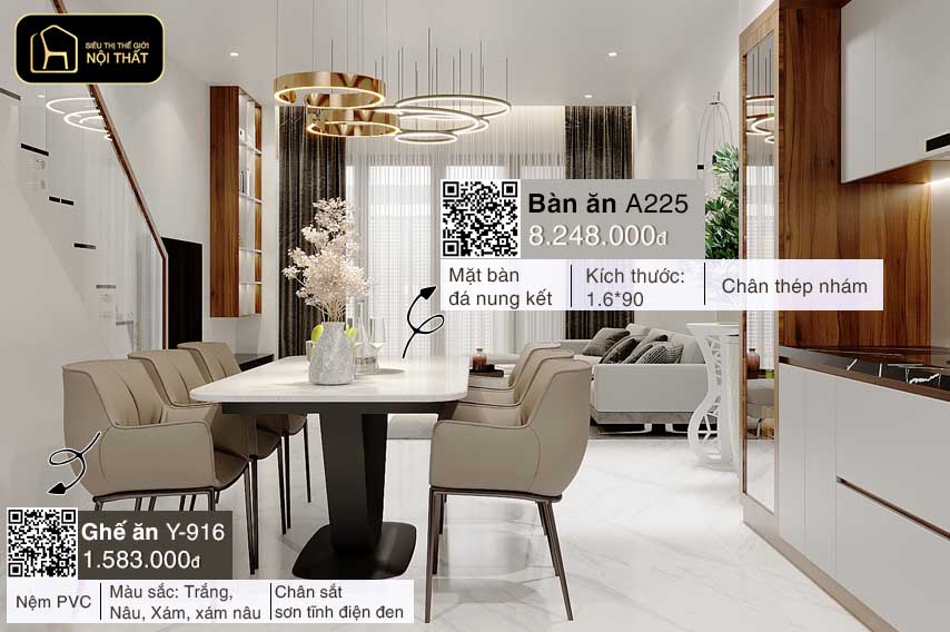 Nên mua bàn ăn mặt đá hay mặt gỗ