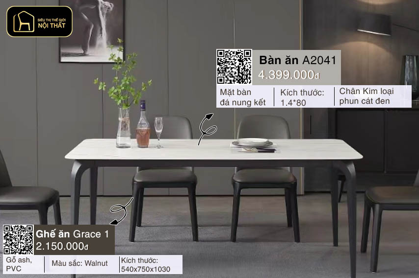 Nên chọn bàn ăn mặt đá hay gỗ