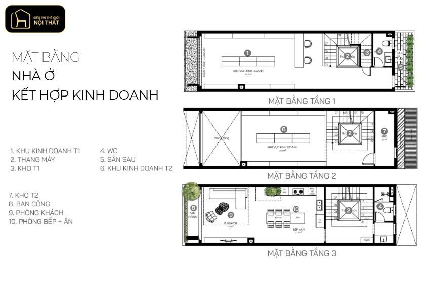 Mẫu nhà ở kết hợp kinh doanh
