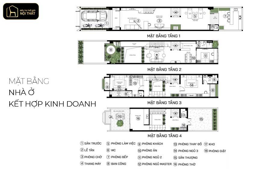Mẫu nhà ở kết hợp kinh doanh