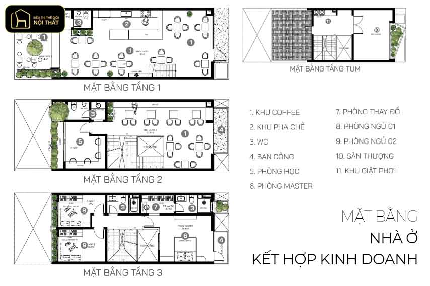 Mẫu nhà ở kết hợp kinh doanh