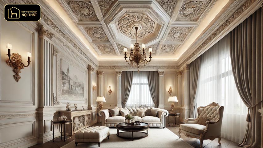 sơn phào chỉ trần nhà