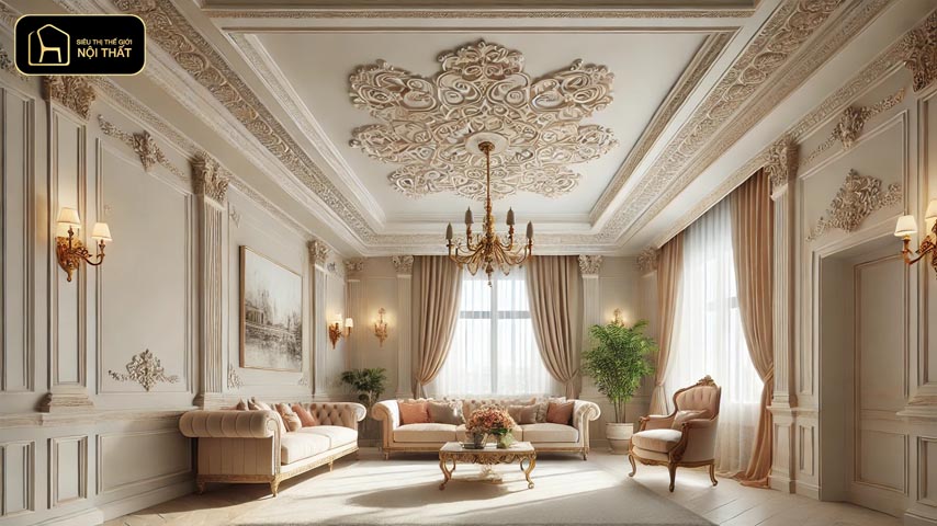 sơn phào chỉ trần nhà