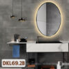 Gương bàn trang điểm khung kim loại sơn tĩnh điện DKL69.2B