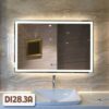 Gương Nhà Tắm Có Đèn Hình Chữ Nhật D128.3A