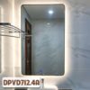 Gương phòng tắm đèn led khung mạ PVD màu vàng DPVD712.4A