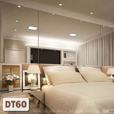 Gương ghép dán tường phòng ngủ DT60